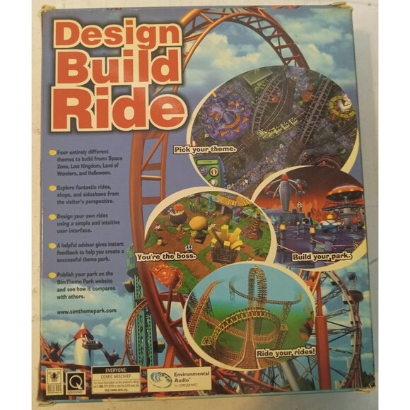 Sim Theme Park Gold Edition PC 2000 2 CD-ROMs Big Box No Manual Windows 95/98 - Picture 2 of 10